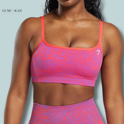 GYMSHARK ADAPT SAFARI SEAMLESS SPORTS BRA