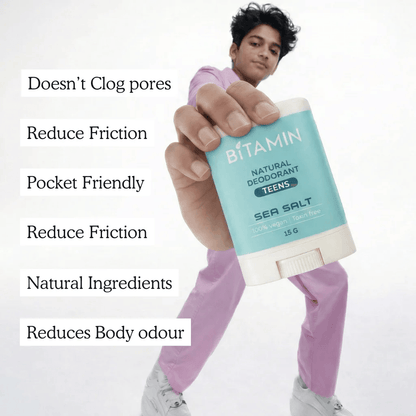 Bitamin Seasalt Teens Natural Deodorant 15g