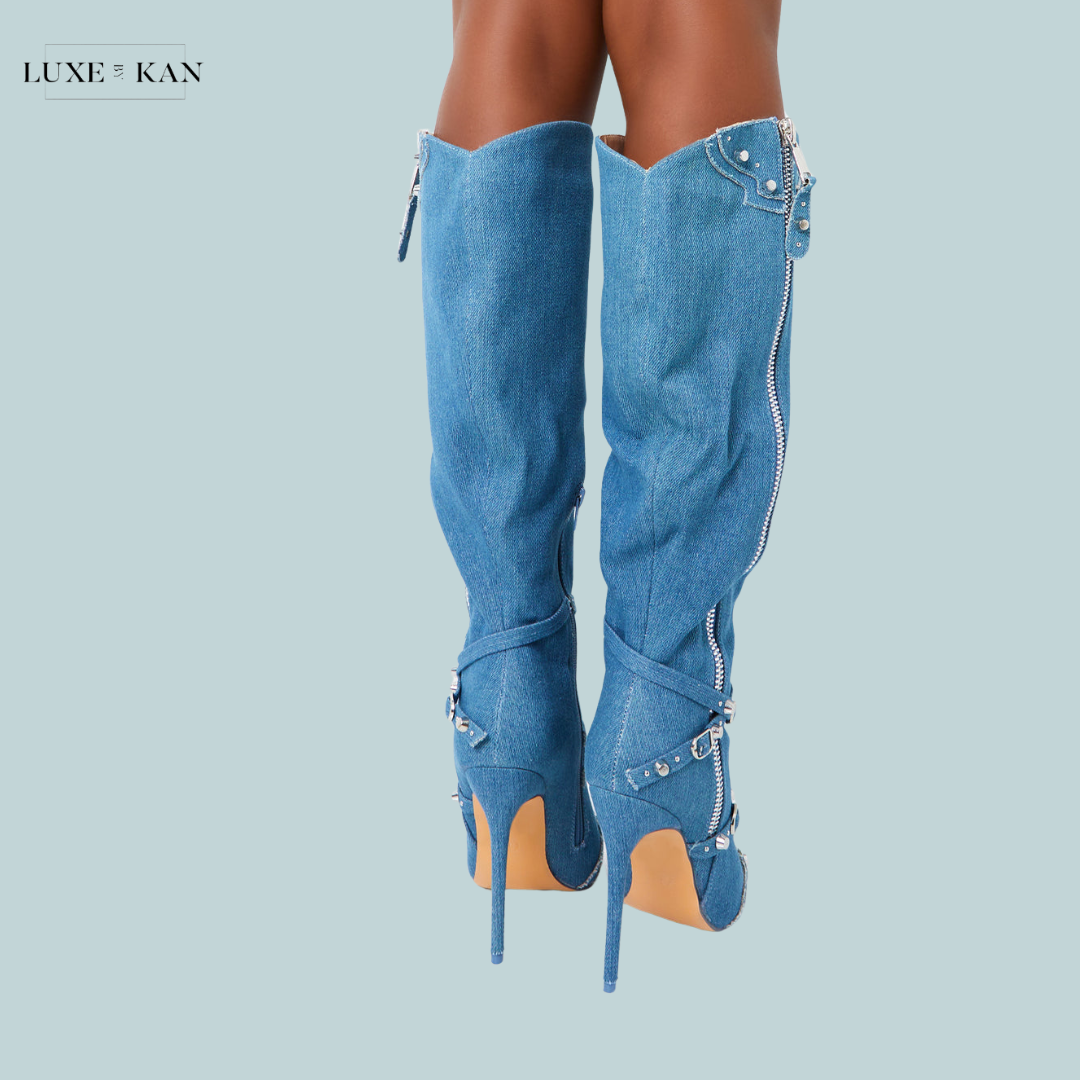 Public desire studded boots 2025