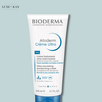 Bioderma Atoderm Creme Ultra-Nourising Moisturising Cream Boosts Hyaluronic Acid, Ceramides | 200ml