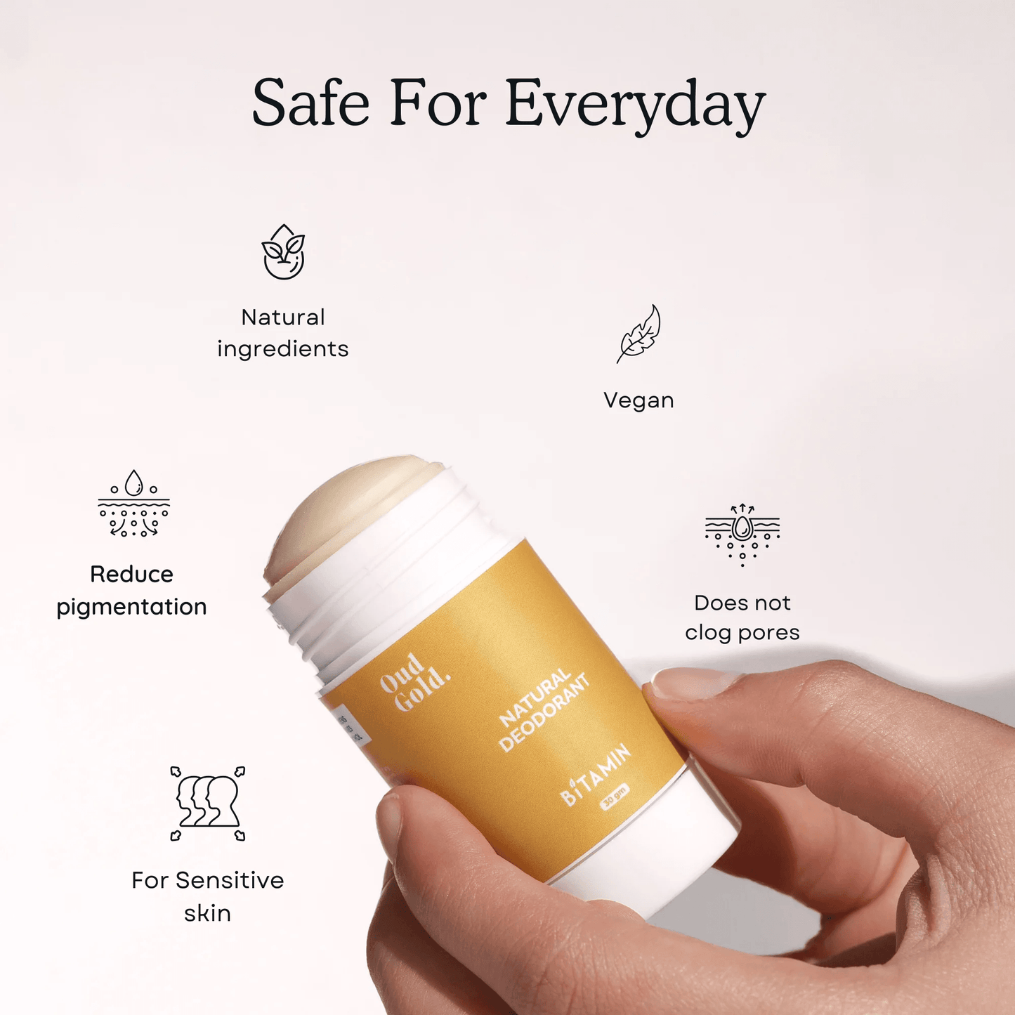 Bitamin Oud Gold  Natural Deodorant   30g
