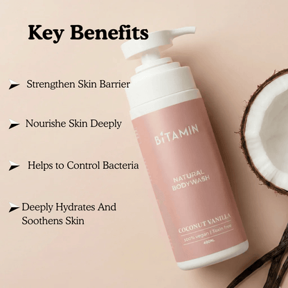 Bitamin Coconut Vanilla Natural Bodywash 400 ml