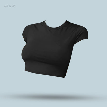 Alo soft Crop Finesse Short Sleeve