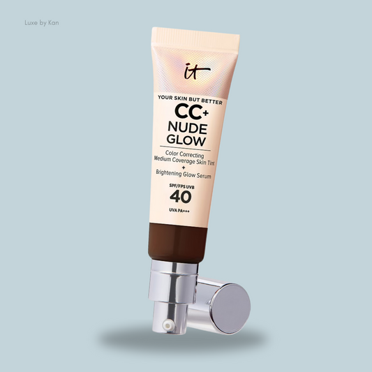 كريم أساس IT COSMETICS CC+ وNude Glow خفيف الوزن مع عامل حماية من الشمس SPF40 32 مل