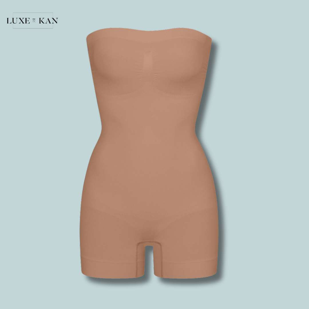 SKIMS SEAMLESS SCULPT STRAPLESS SHORTIE BODYSUIT