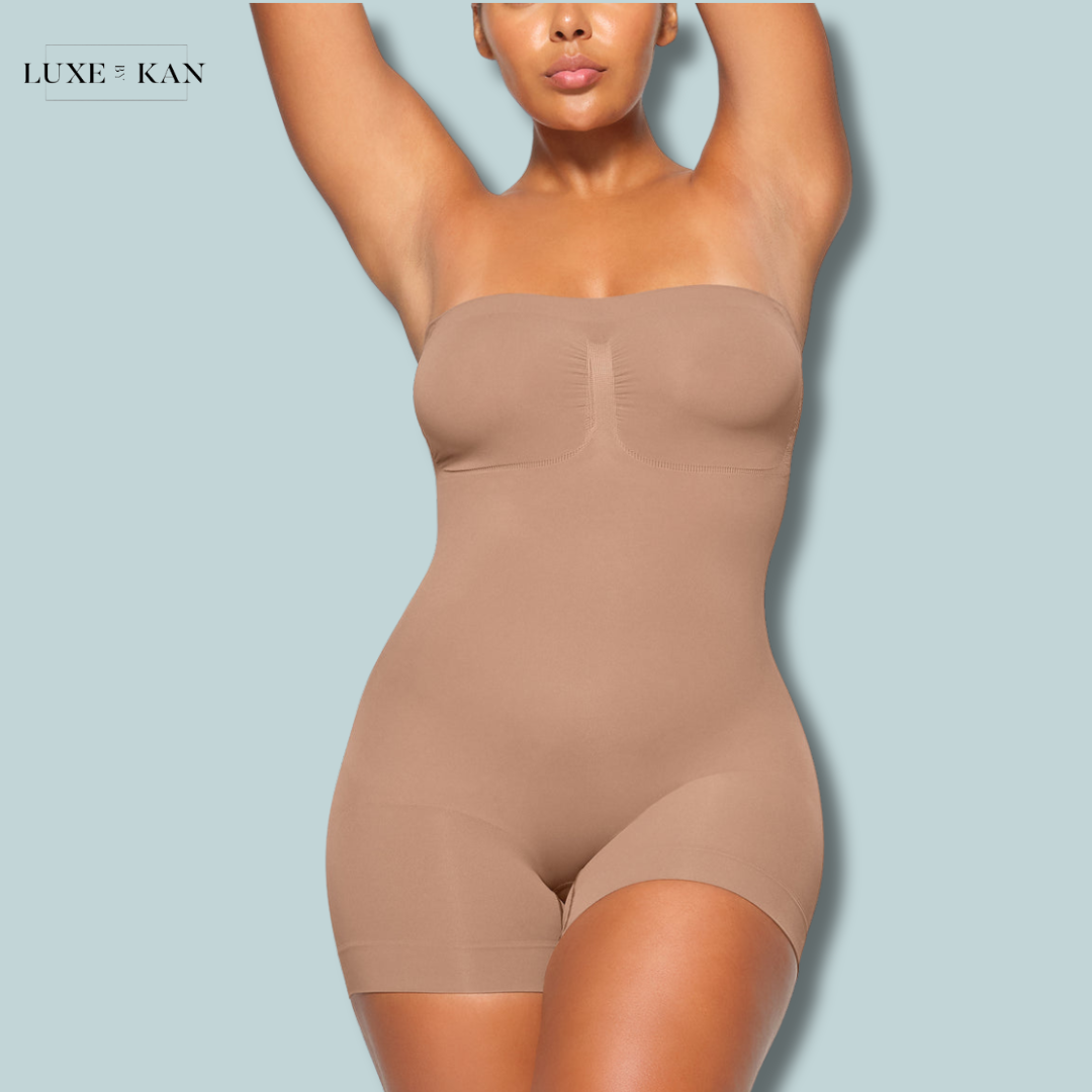 SKIMS SEAMLESS SCULPT STRAPLESS SHORTIE BODYSUIT