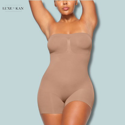 SKIMS SEAMLESS SCULPT STRAPLESS SHORTIE BODYSUIT