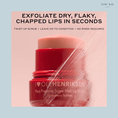 Ole Henriksen Pout Preserve Sugar Melt Lip Scrub- Strawberry Sorbet