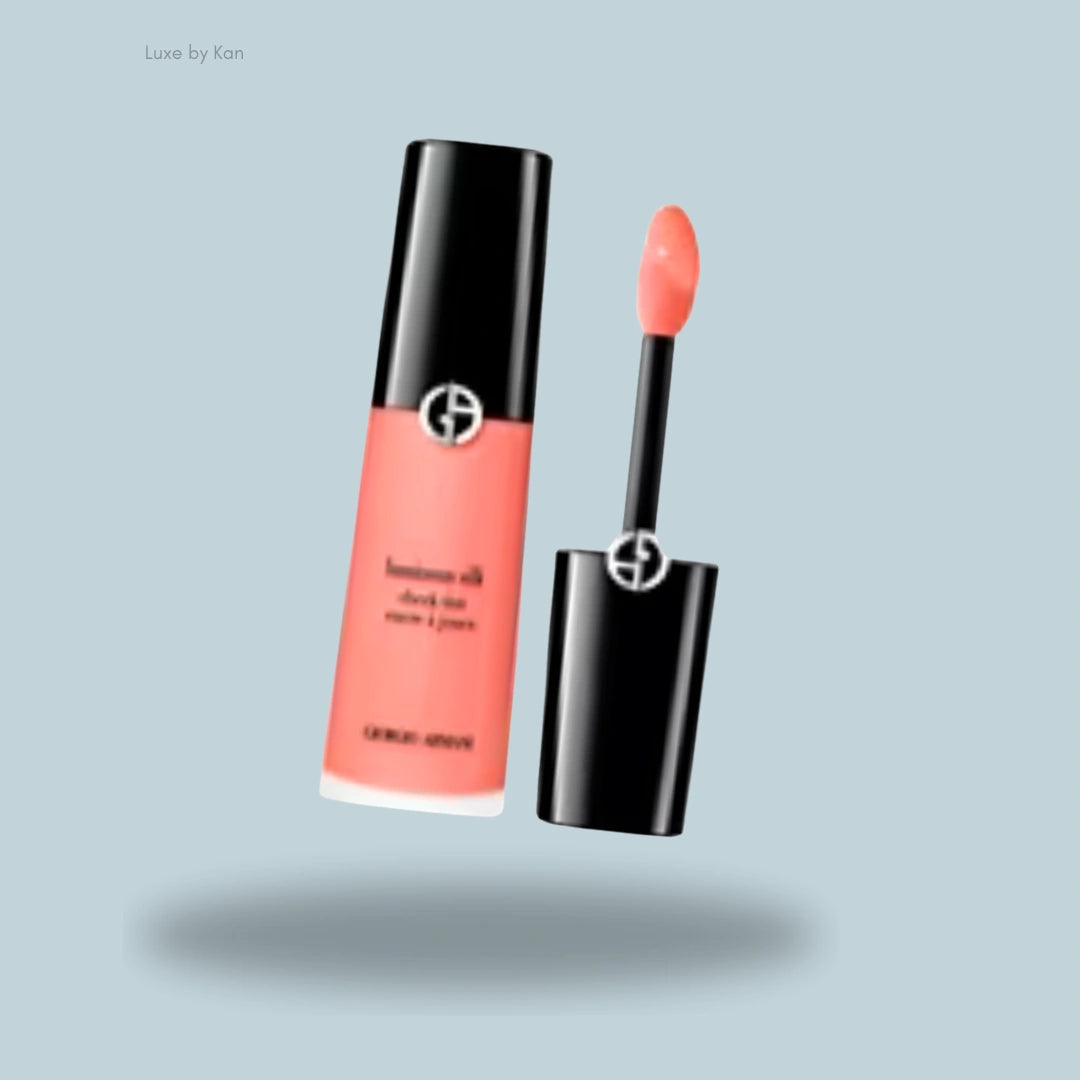 Armani Beauty luminous silk cheek tint tube with applicator.