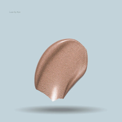 Caramel liquid eyeshadow swatch.