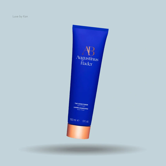 Augustinus Bader "The Conditioner" tube in blue with copper accent.
