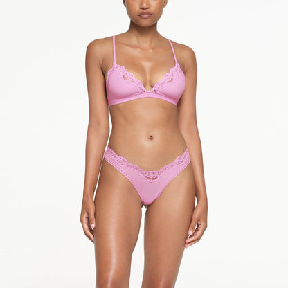 SKIMS Fits Everybody lace-trimmed stretch-woven triangle bra