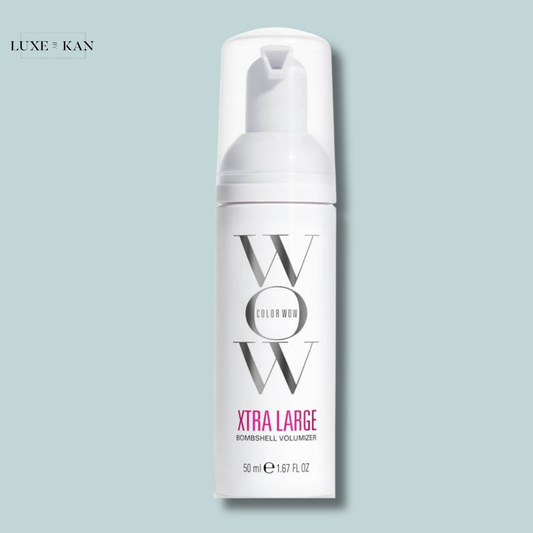 White pump bottle of Color Wow Xtra Large Bombshell Volumizer, 50ml.