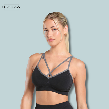 GYMSHARK Apex Contrast Sports Bra Light Support