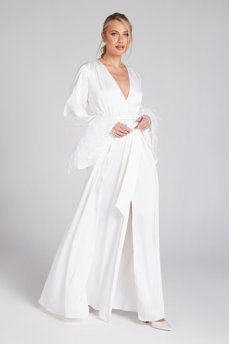 NADINE MERABI LILAH WHITE DRESS