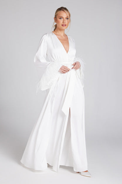 NADINE MERABI LILAH WHITE DRESS