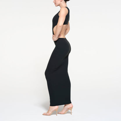 SKIMS FITS EVERYBODY CUT OUT OPEN BACK LONG DRESS