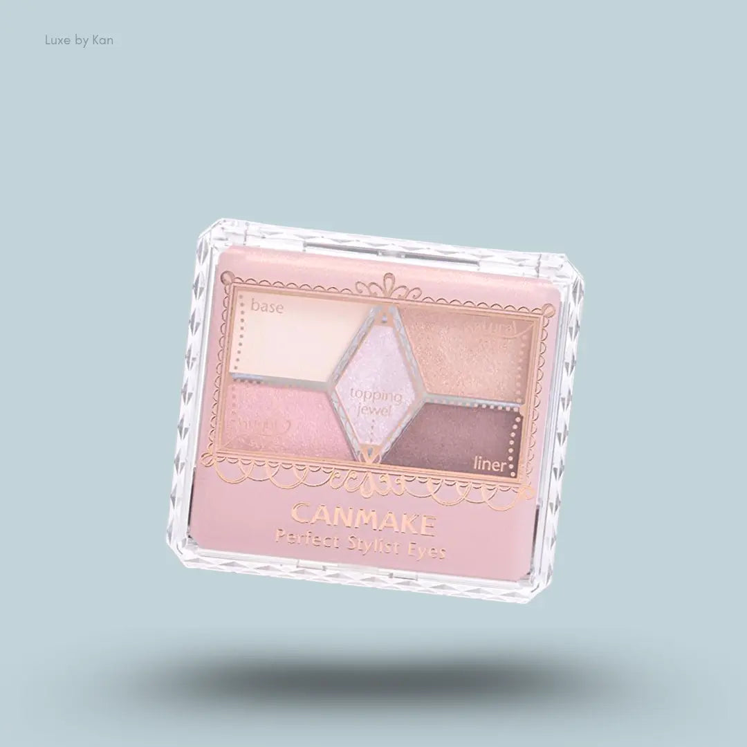 Canmake Perfect Stylist Eyes 05, five-colour eyeshadow palette compact