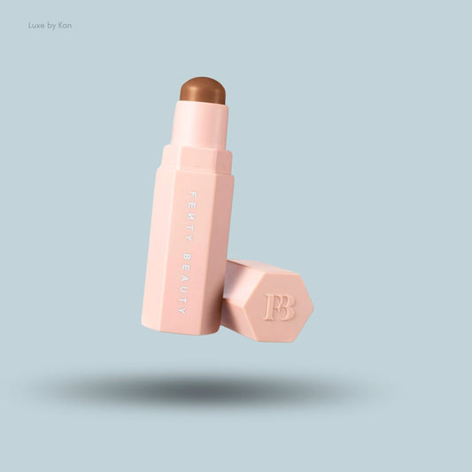 Fenty Beauty Match Stix Matte Contour Skinstick in a light pink octagonal case with 'FB' logo.