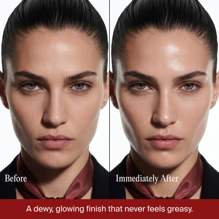 Artisun Origin 4-in-1 milk emulsion sunscreen SPF 50+ PA++++ before after difference image.