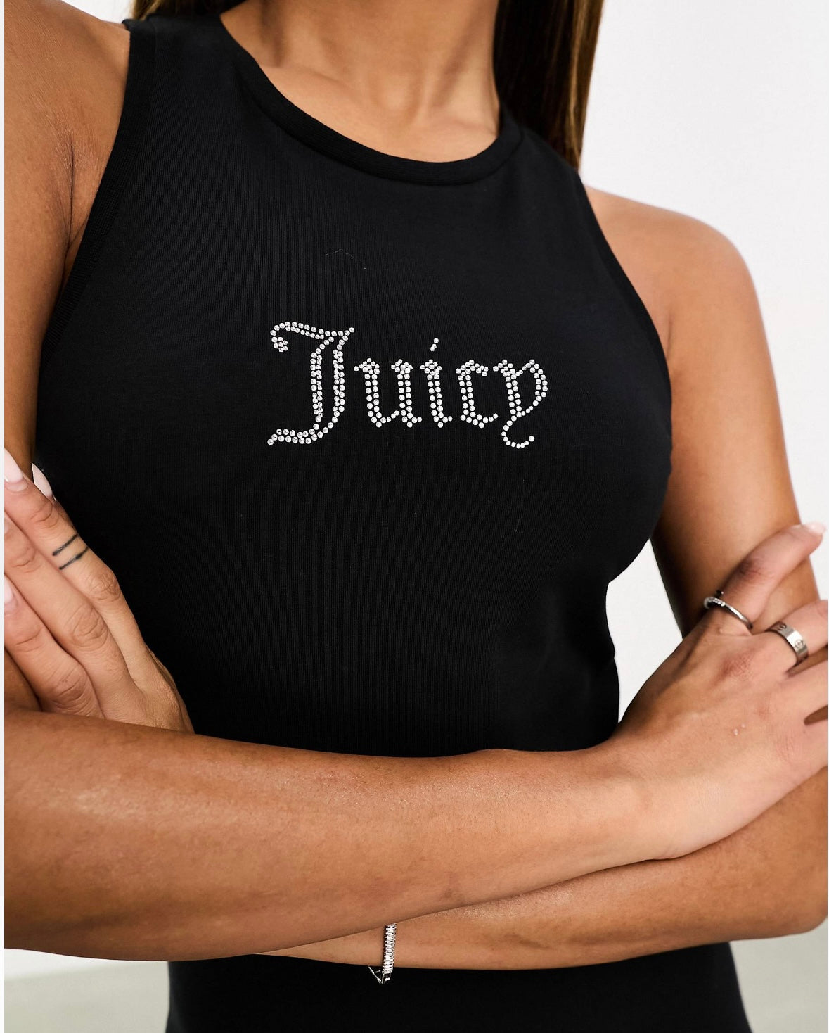 JUICY COUTURE jersey bodycon maxi dress in black