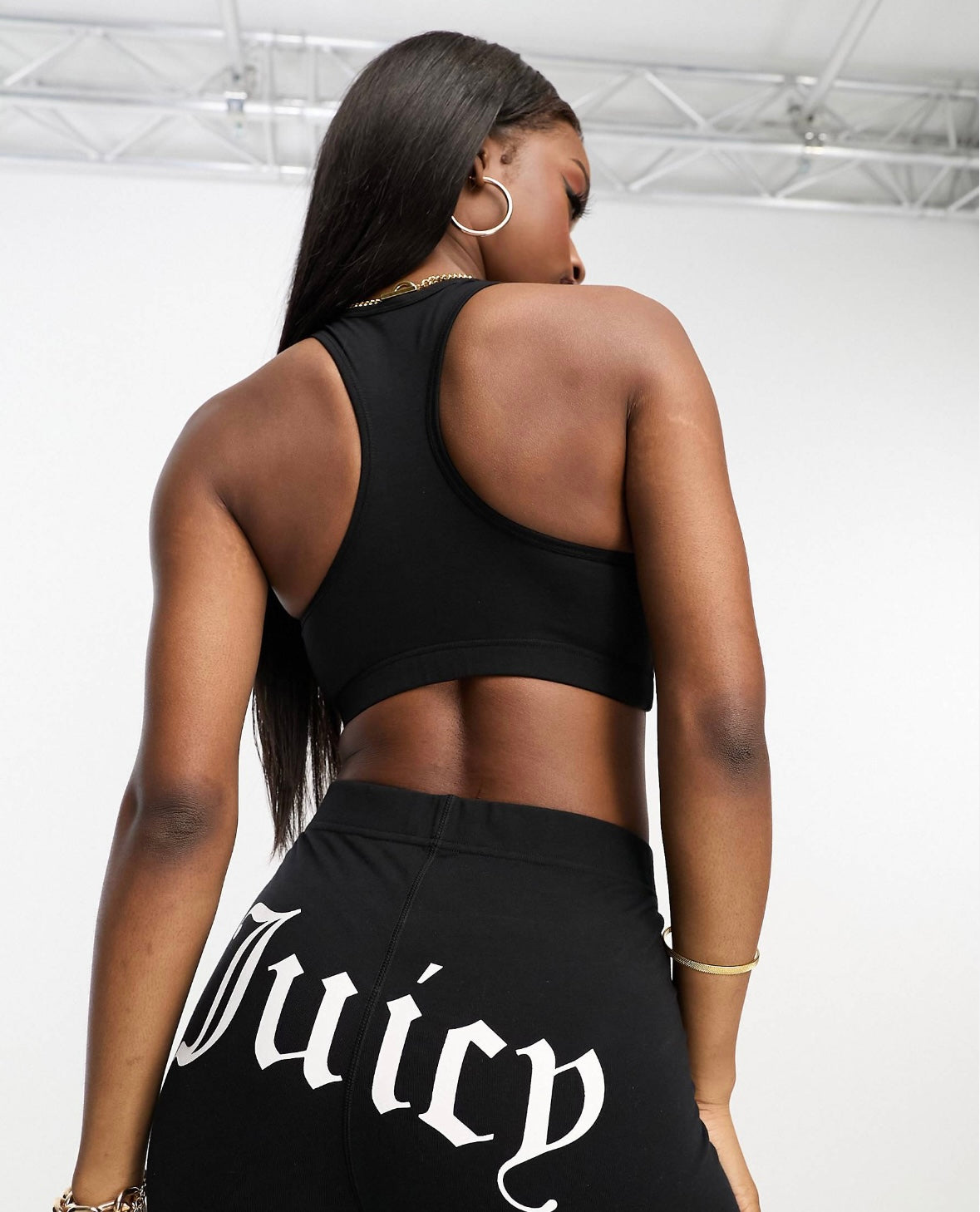 JUICY COUTURE active sports bra in black