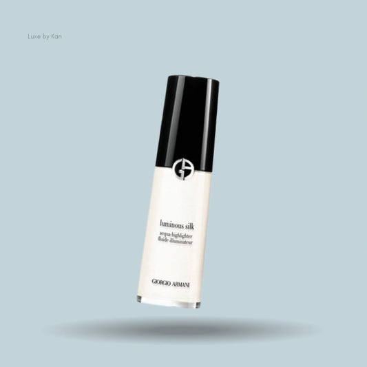 Giorgio Armani Luminous Silk Acqua Highlighter bottle.