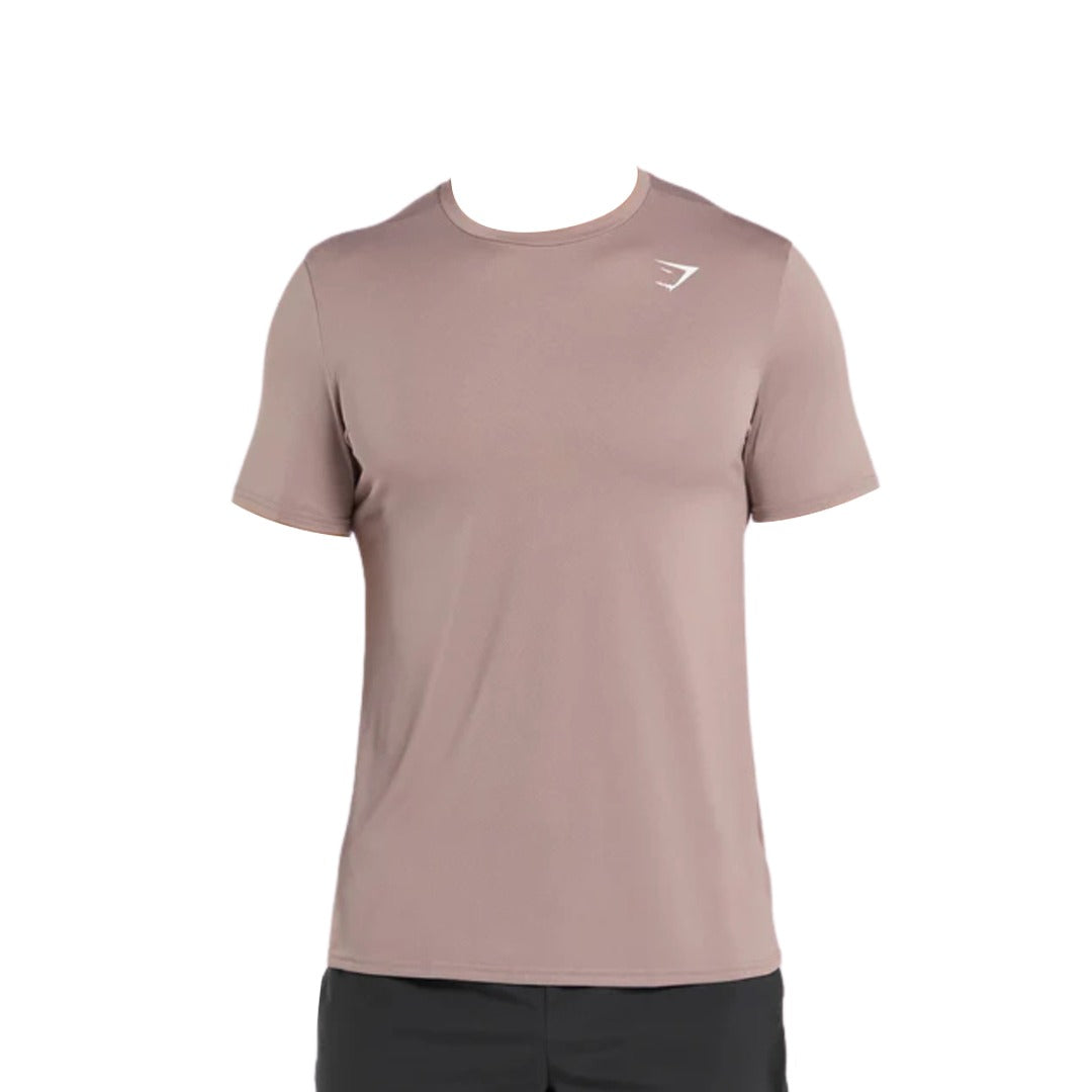 Gymshark Men’s Arrival T-Shirt, slim fit, with a rounded neckline and a subtle logo on the left chest.
