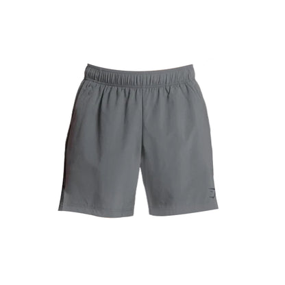 Gymshark men's gray 7-inch slim-fit sport shorts.