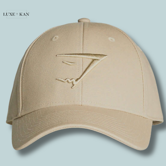 Gymshark Sharkhead Cap featuring an embossed gold logo on the front.