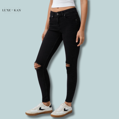 Bershka Low-waist skinny jeans