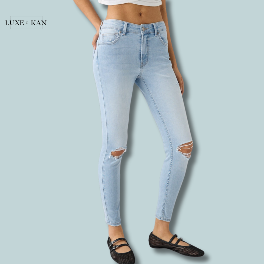 Bershka Low-waist skinny jeans