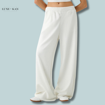 Bershka Wide leg plush trousers