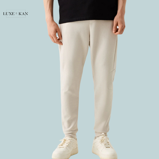 Bershka Plush Jogger Trousers With Seams