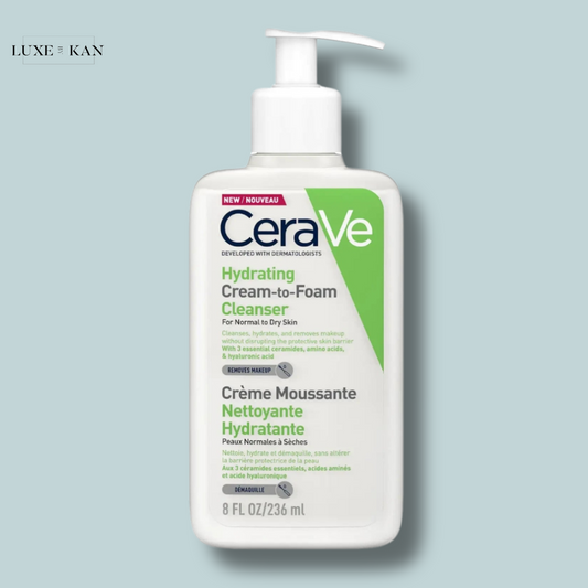 CERAVE HYDRATING CREAM-TO-FOAM CLEANSER FOR NORMAL TO DRY SKIN 236ML