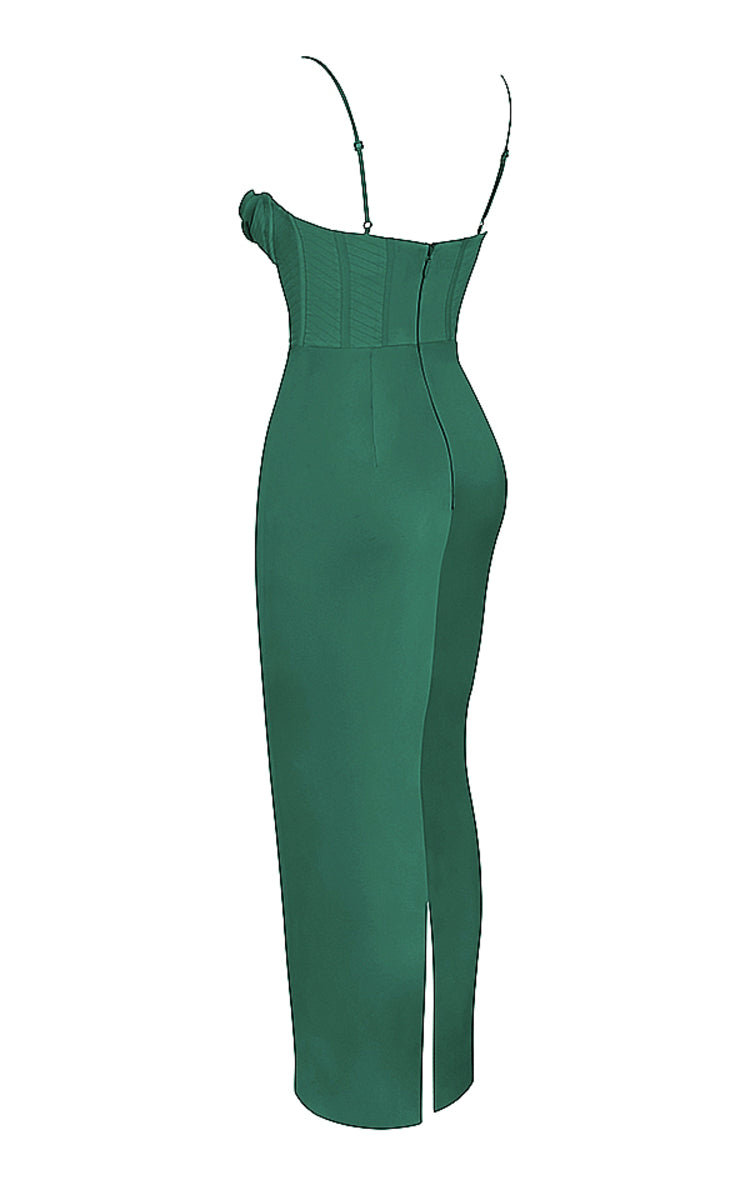 House of CB CHARMAINE 
FOREST CORSET MAXI DRESS