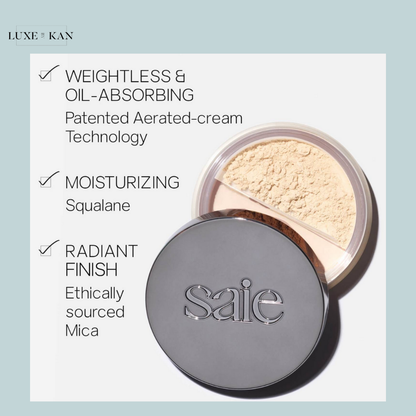 SAIE AIRSET RADIANT LOOSE SETTING POWDER 4G (ألوان مختلفة)