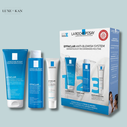 LA ROCHE-POSAY EFFACLAR 3-STEP ANTI BLEMISH SYSTEM 440ML