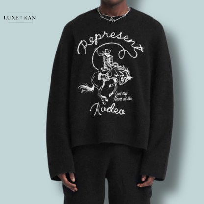 REPRESENT Western Knit Sweatshirt