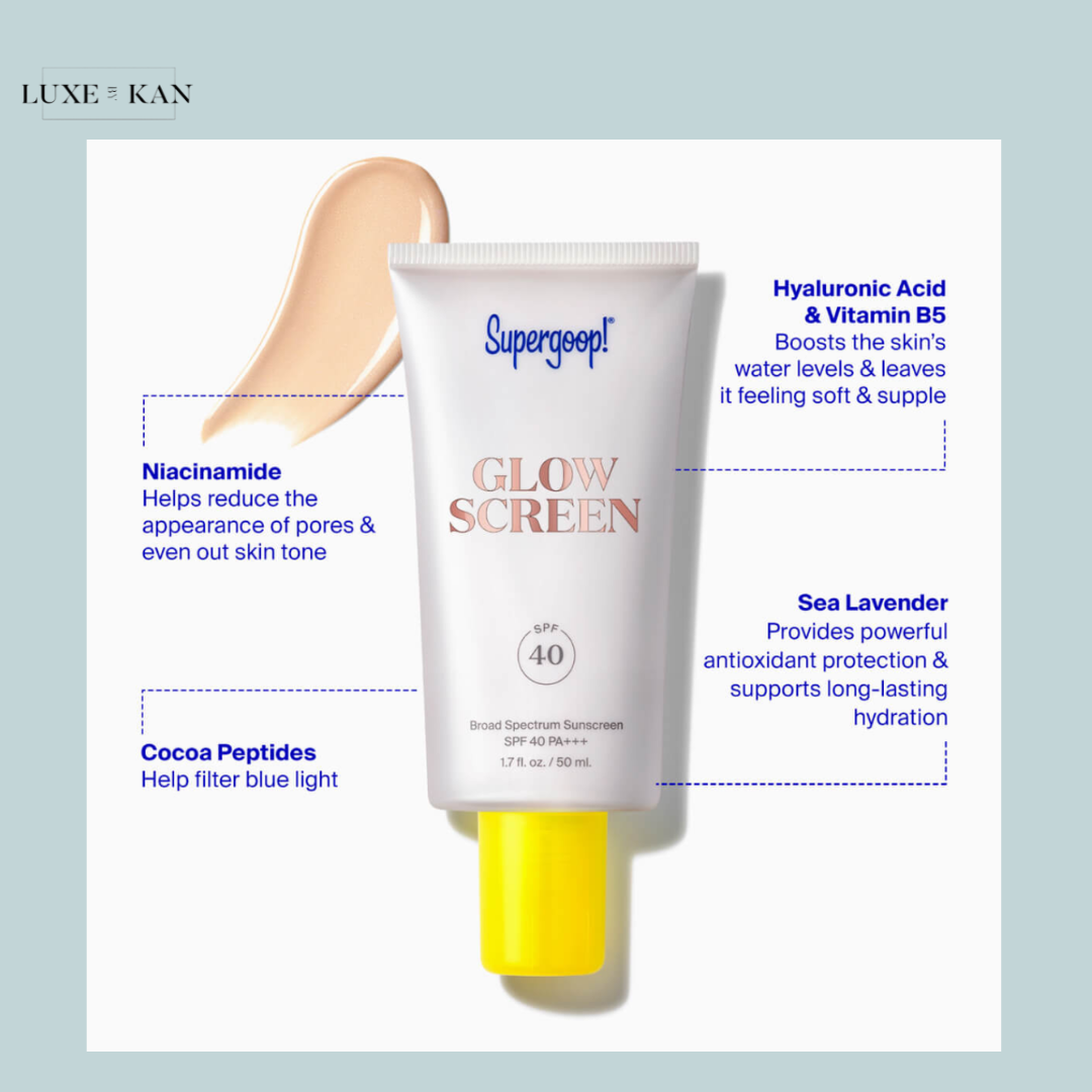 SUPERGOOP! GLOWSCREEN SPF30  50ML (various shades)