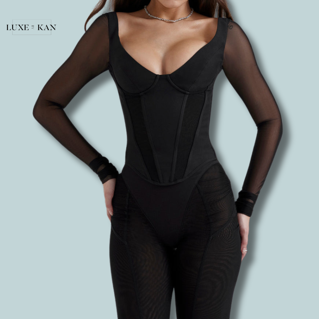 House of CB ARAMINTA
BLACK LONG SLEEVE CORSET