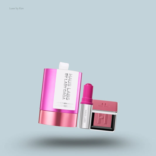 HAUS LABS BY LADY GAGA Color Fuse Innovation Glassy Balm + Powder Blush Duo