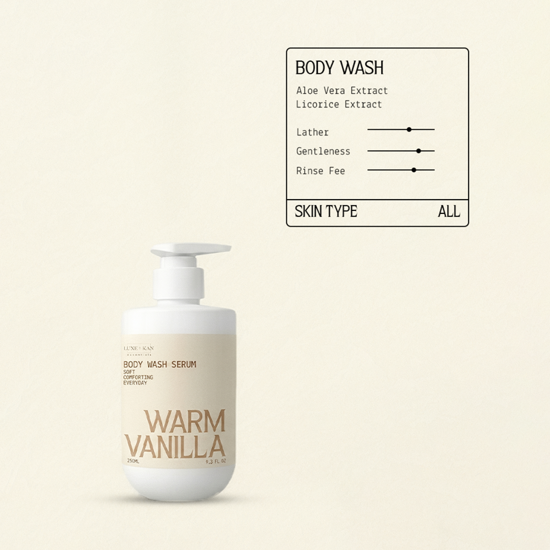 LBK Essentials Warm Vanilla Body Wash Serum 250ml