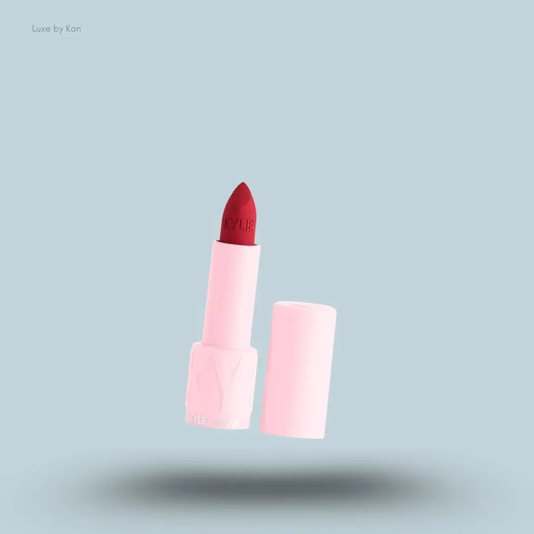 Kylie Cosmetics Matte Lipstick on blue background — Luxe by Kan India