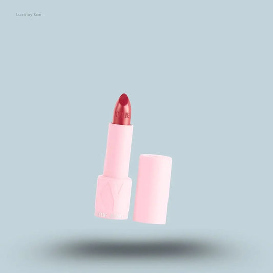 Kylie Cosmetics Creme Lipstick on blue background — Luxe by Kan India