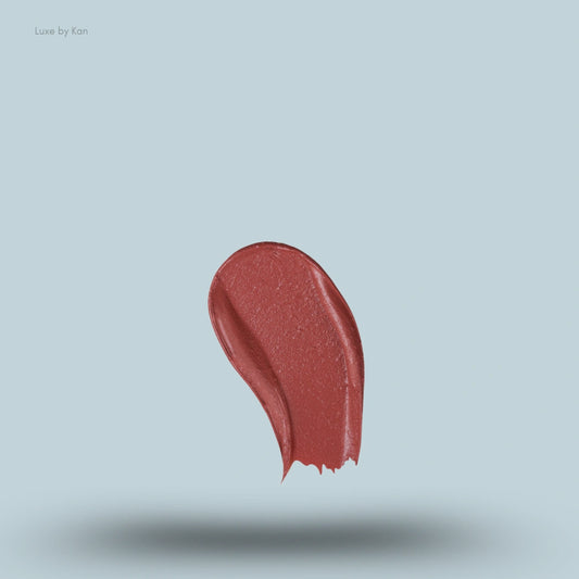 A swatch of the deep rosy-red shade "178 Lisa" from the Lisa Eldridge Rouge Experience Refillable Lipstick collection.