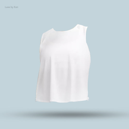 Lululemon Sculpt Cropped Cinch Tank Top, featuring a relaxed fit and smooth, breathable fabric.