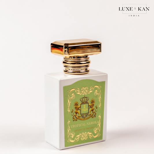 Maison de fouzdar tropical neroli perfume bottle.