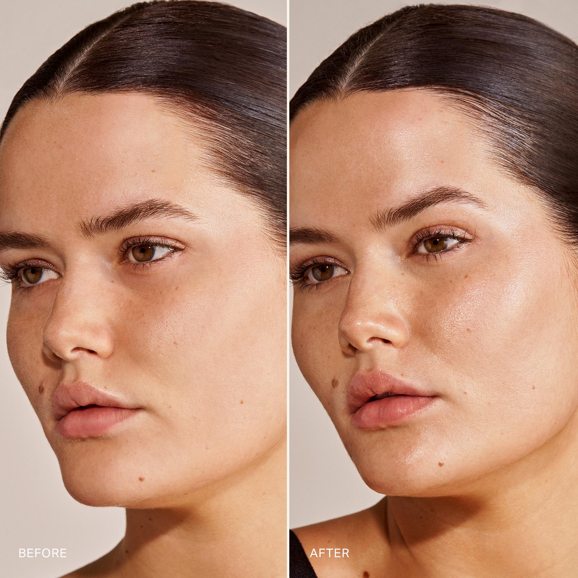 A side-by-side comparison showcasing the transformation from 'before' to 'after,' highlighting a significant improvement in appearance.