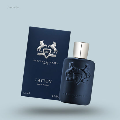 Parfums de Marly Layton Eau de Parfum spray bottle with its packaging.